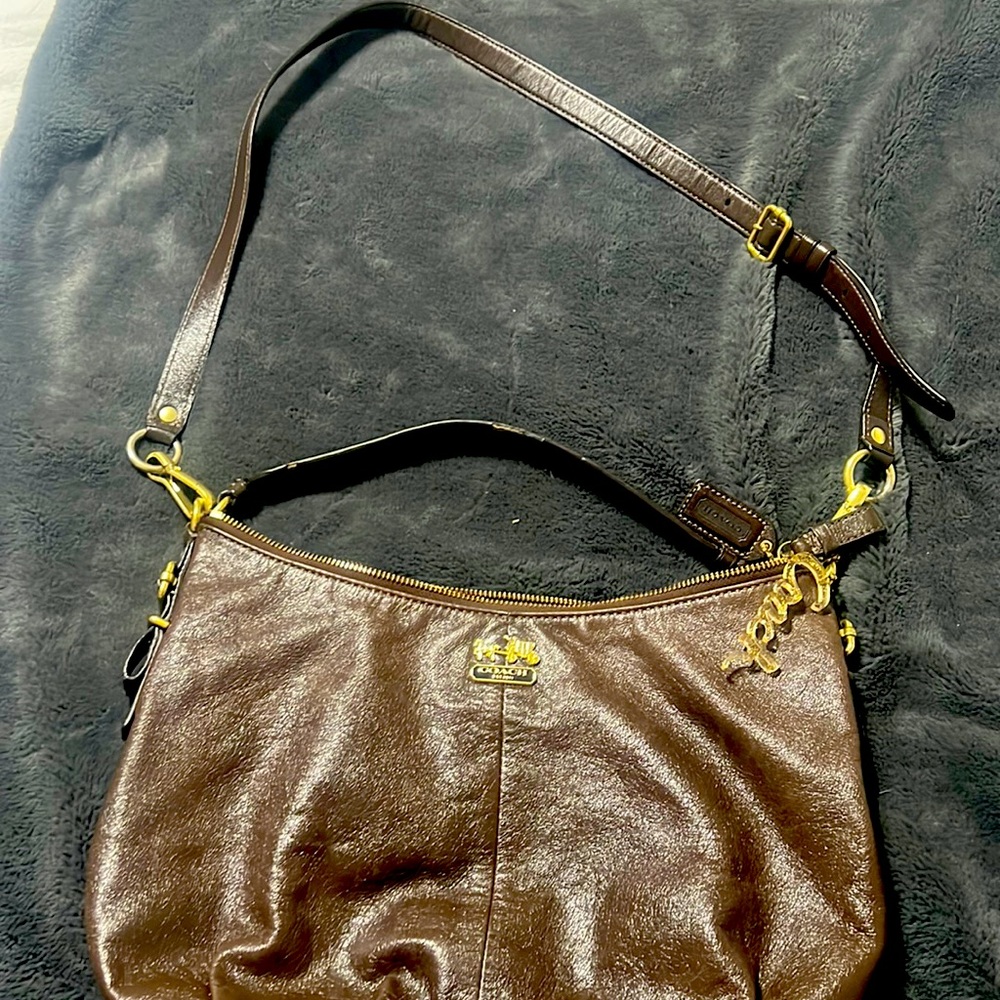 Coach Chocolate Brown Italian Leather